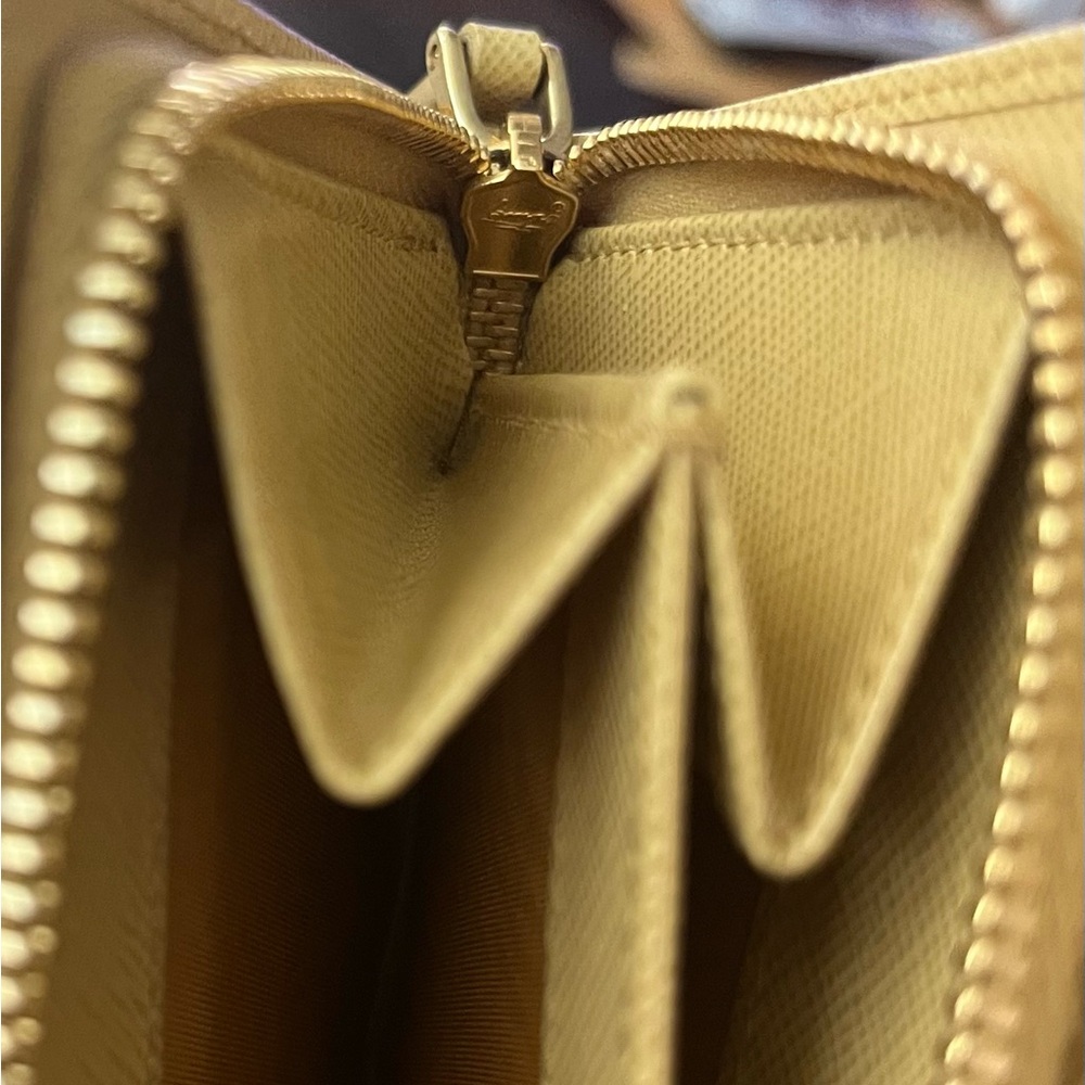 Prada Yellow Saffiano Leather Wallet with Gold Logo - Picture 16 of 16